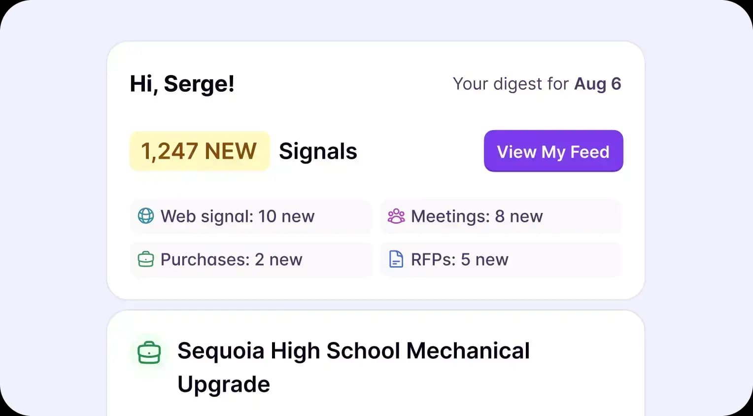 Custom routing rules sending high-priority buying signals straight to a sequencer and others to a rep review queue